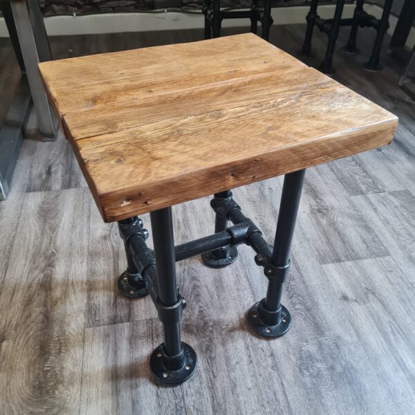 "Industrial Rustic Stool"