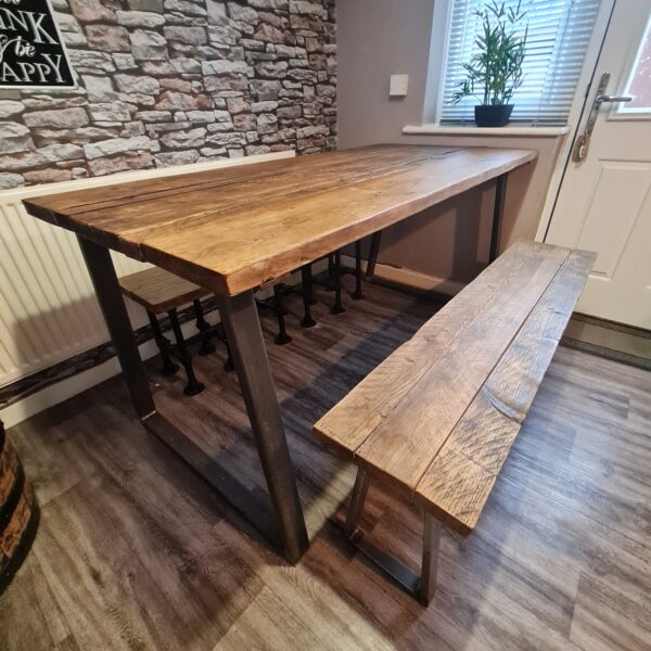 "Industrial Rustic Bench"