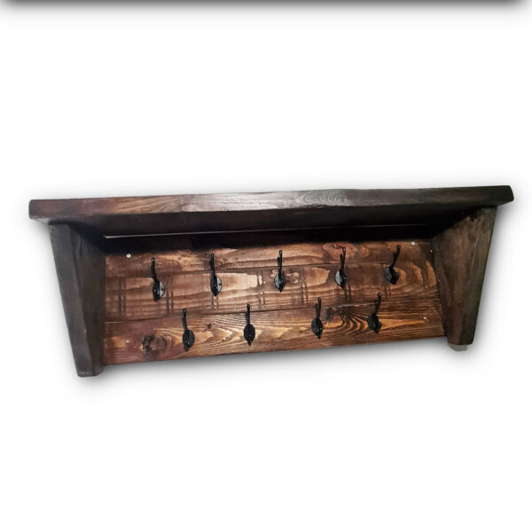 "Coat Hanger/Shelf Walnut"