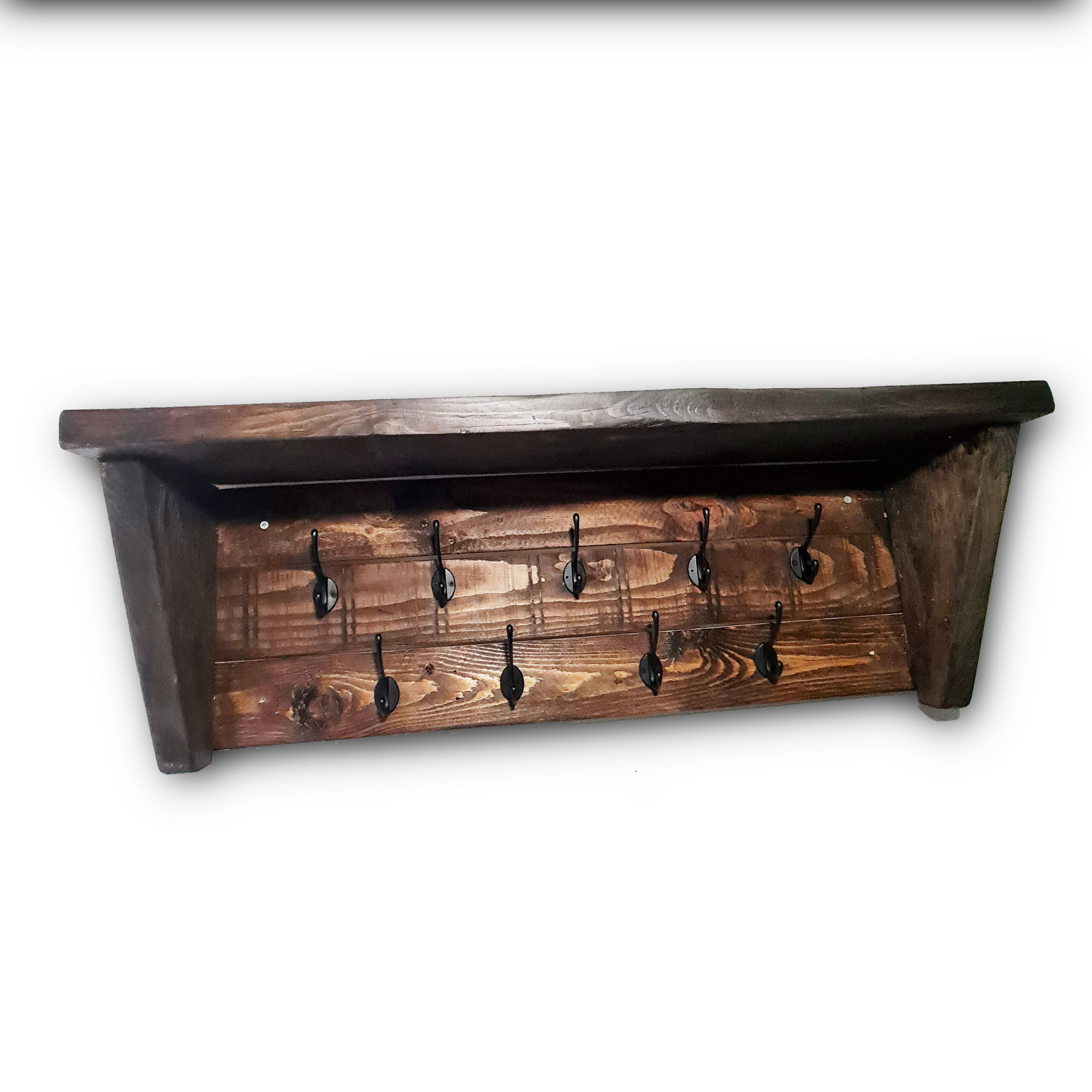 "Coat Hanger/Shelf Walnut"