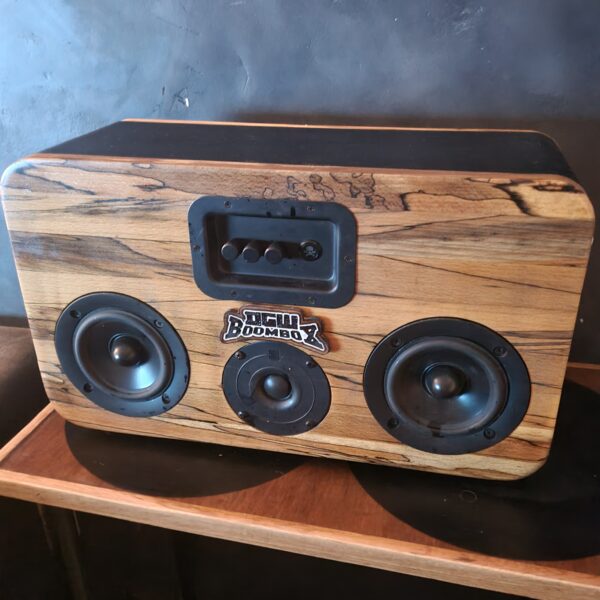 Spalted Beech Boombox Speaker