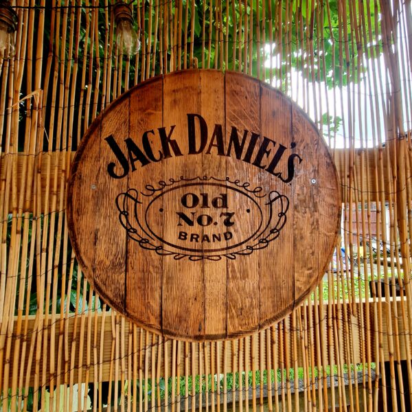 "Oak Barrel Lid Wall Art"