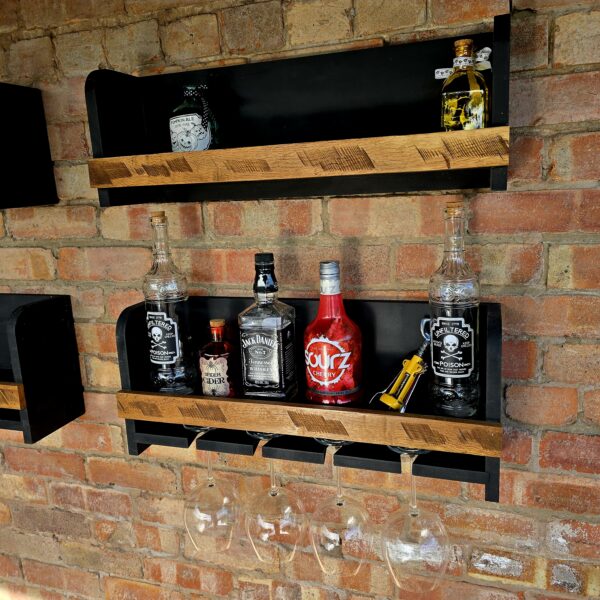 “WINE/GIN RACK and SPIRIT SHELF ”