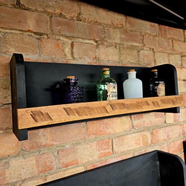 "Spirit Shelf Black" – 60cm Wide Ash Front (shelf only)