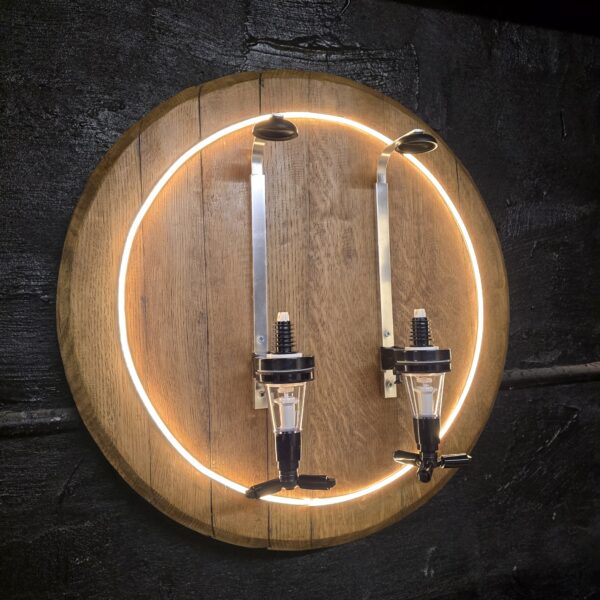 "LED Oak Barrel lid Optics"