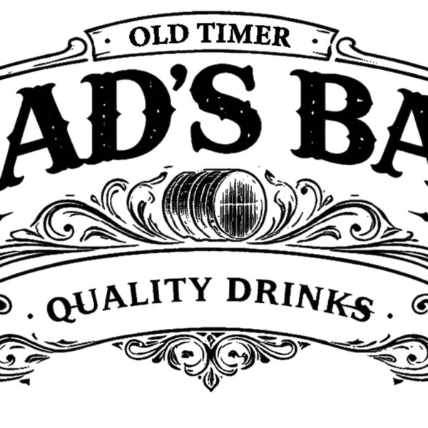 "Oak Barrel Lid Optics Dads Bar"