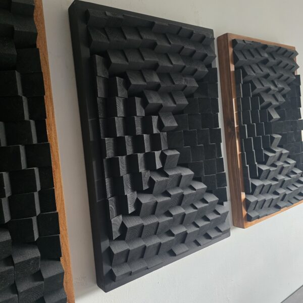 Acoustic Panel - Black Sound Diffuser